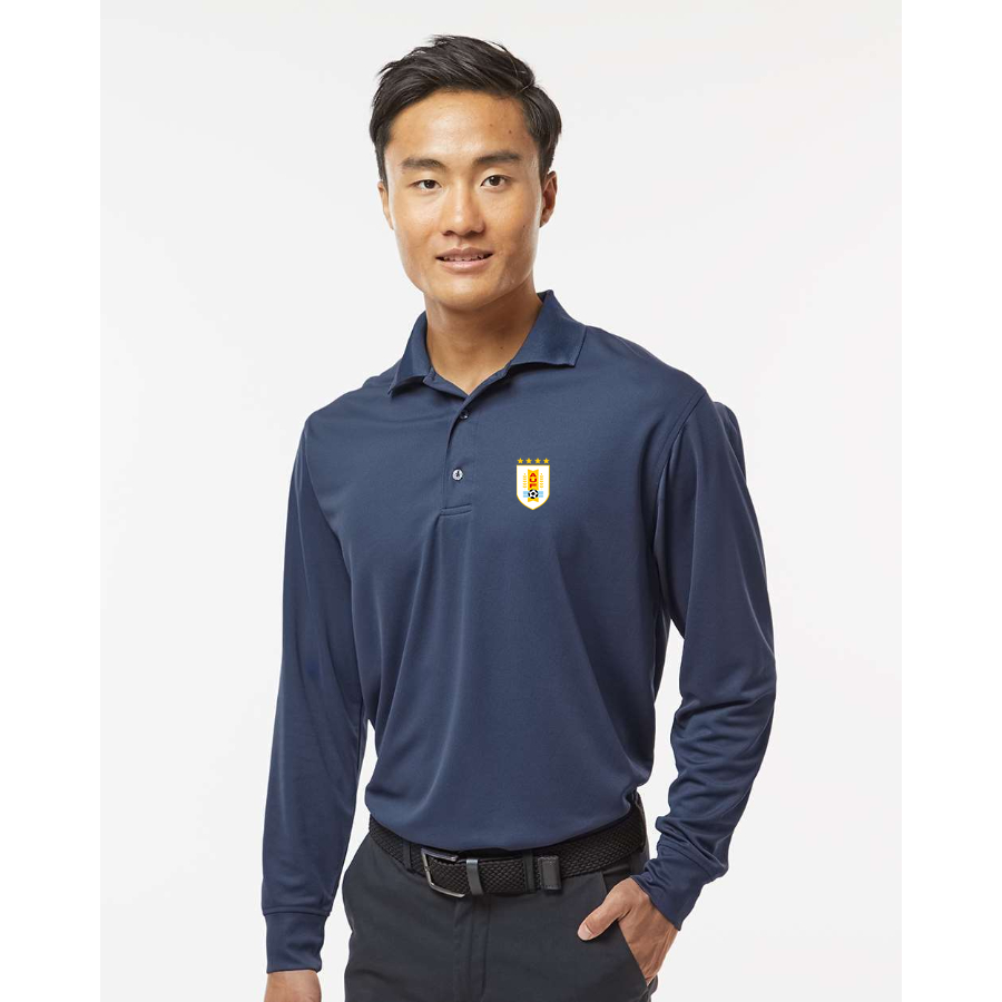 Men's Uruguay National Soccer Team - Paragon - Prescott Long Sleeve Polo - 110