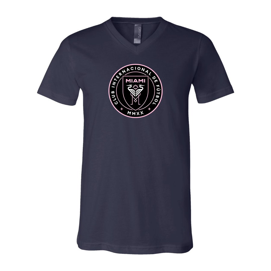 Men’s Inter Miami FC - BELLA + CANVAS - Jersey V-Neck Tee - 3005
