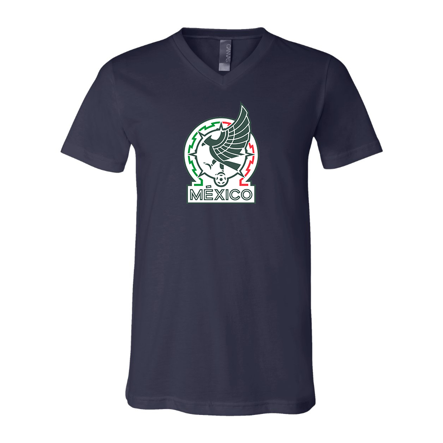 Men’s  Mexico Soccer  - BELLA + CANVAS - Jersey V-Neck Tee - 3005