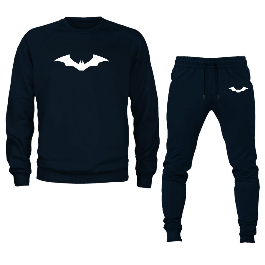 Men's New Batman DC Universe Superhero Crewneck Sweatshirt Joggers Suit