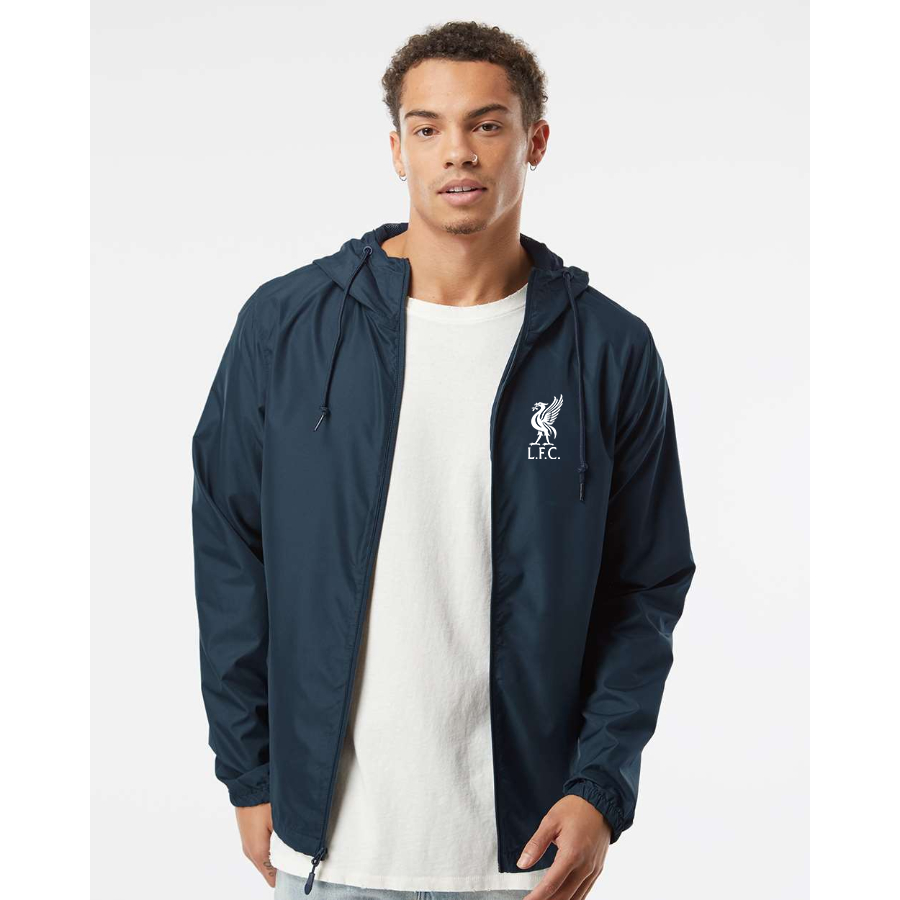 Men’s Liverpool L.F.C Soccer  - Independent Trading Co. - Lightweight Windbreaker Full-Zip Jacket - EXP54LWZ