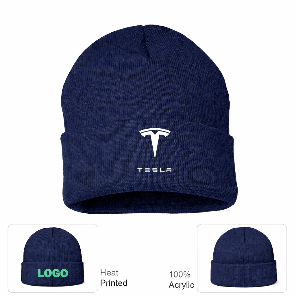 Tesla Motorsports Car Beanie Hat