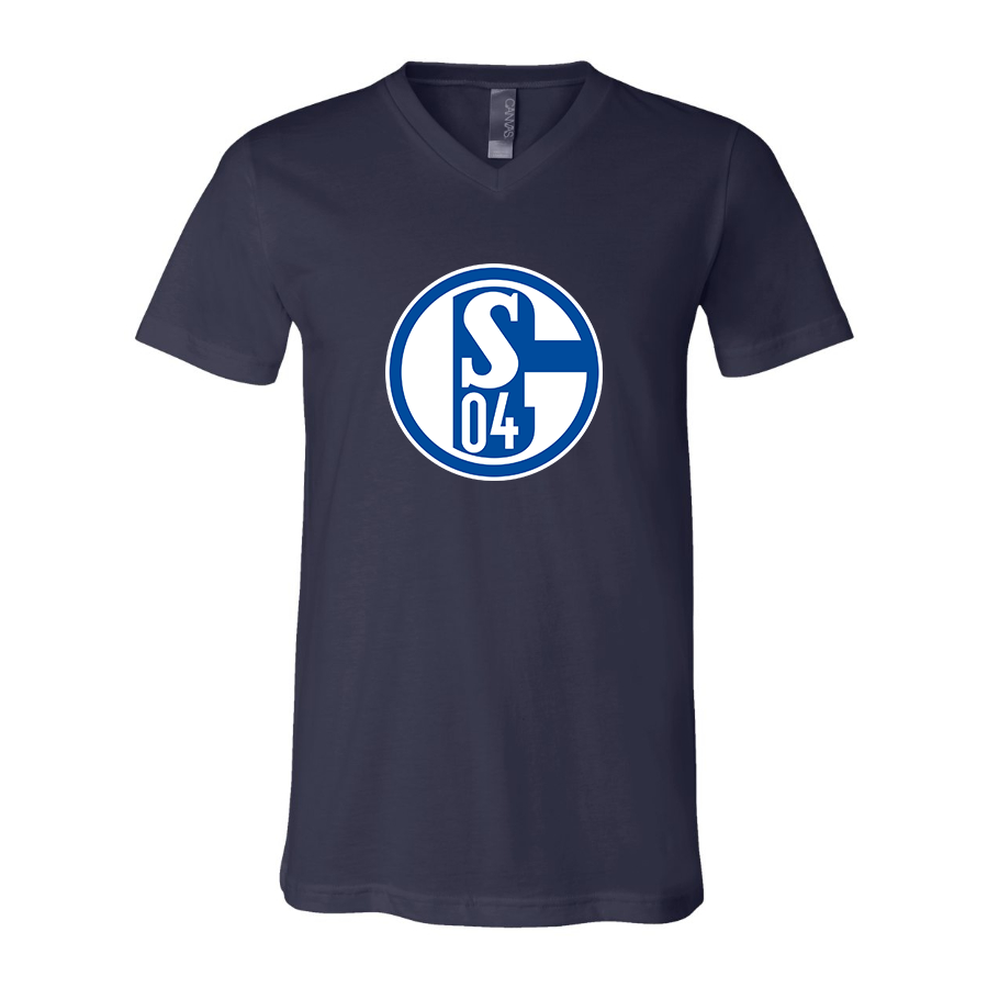 Men’s  Schalke 04 FC - BELLA + CANVAS - Jersey V-Neck Tee - 3005