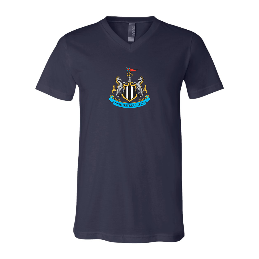 Men’s Newcastle United FC - BELLA + CANVAS - Jersey V-Neck Tee - 3005