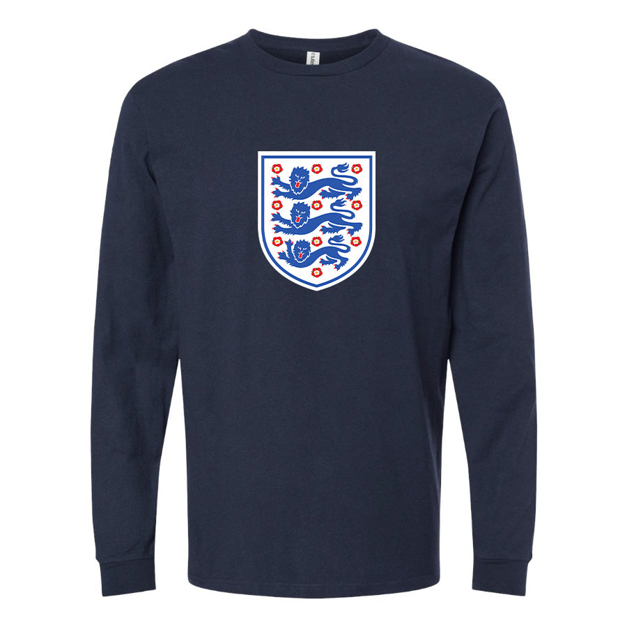 Youth Kids England National Football Team Long Sleeve T-Shirt