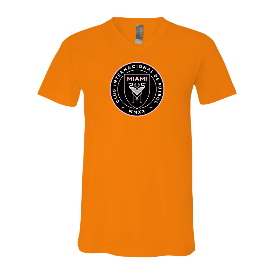 Men’s Inter Miami FC - BELLA + CANVAS - Jersey V-Neck Tee - 3005