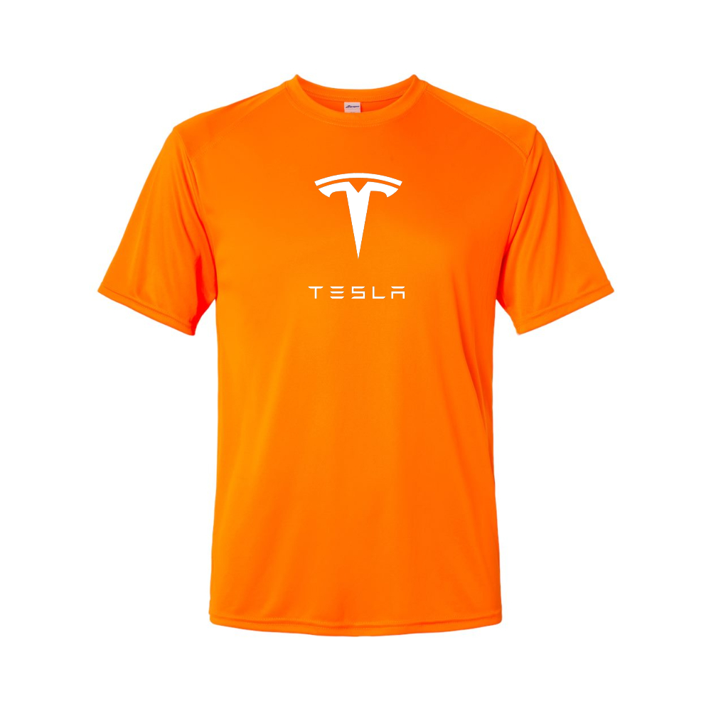 Youth Kids Tesla Motorsports Car Polyester T-Shirt