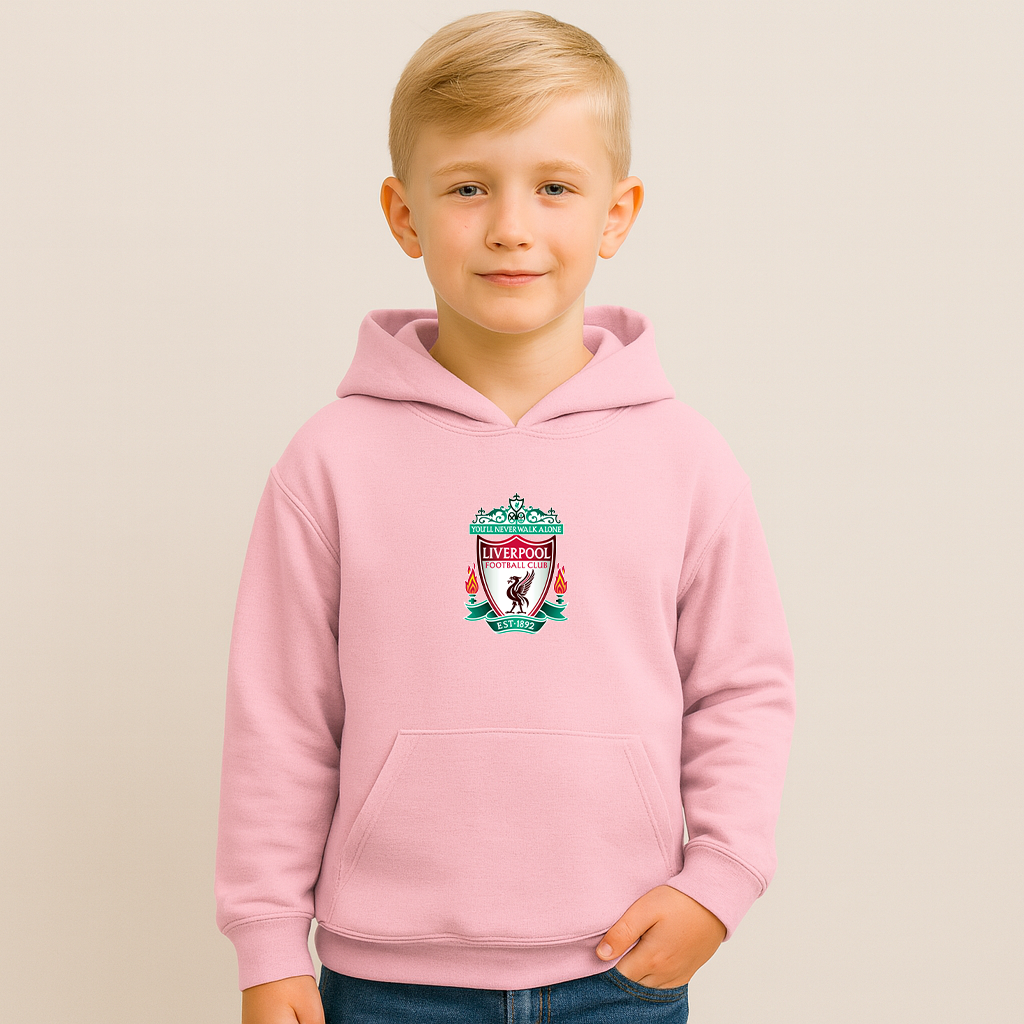 Youth Kids Liverpool Football Club Est.1892 Pullover Hoodie
