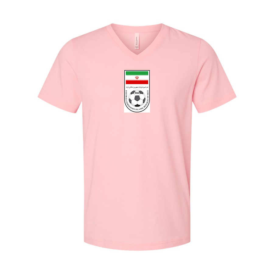 Men’s Iran National Soccer Team - BELLA + CANVAS - Jersey V-Neck Tee - 3005
