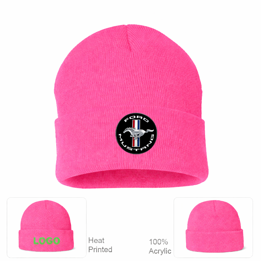 Ford Mustang Motorsport Car Beanie Hat