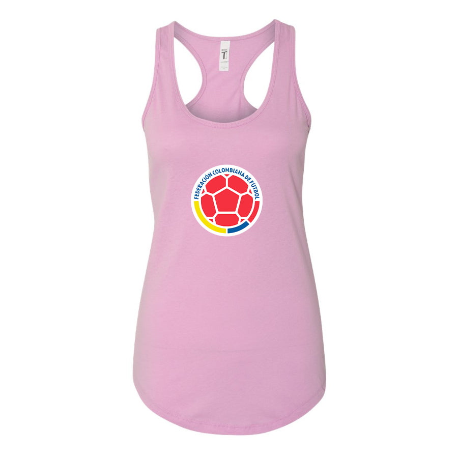 Women's Colombia National Soccer Team Racerback Tank Top