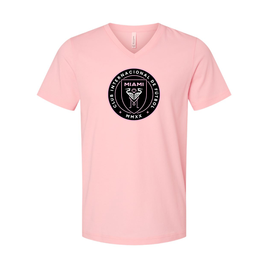 Men’s Inter Miami FC - BELLA + CANVAS - Jersey V-Neck Tee - 3005