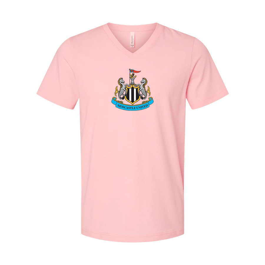 Men’s Newcastle United FC - BELLA + CANVAS - Jersey V-Neck Tee - 3005