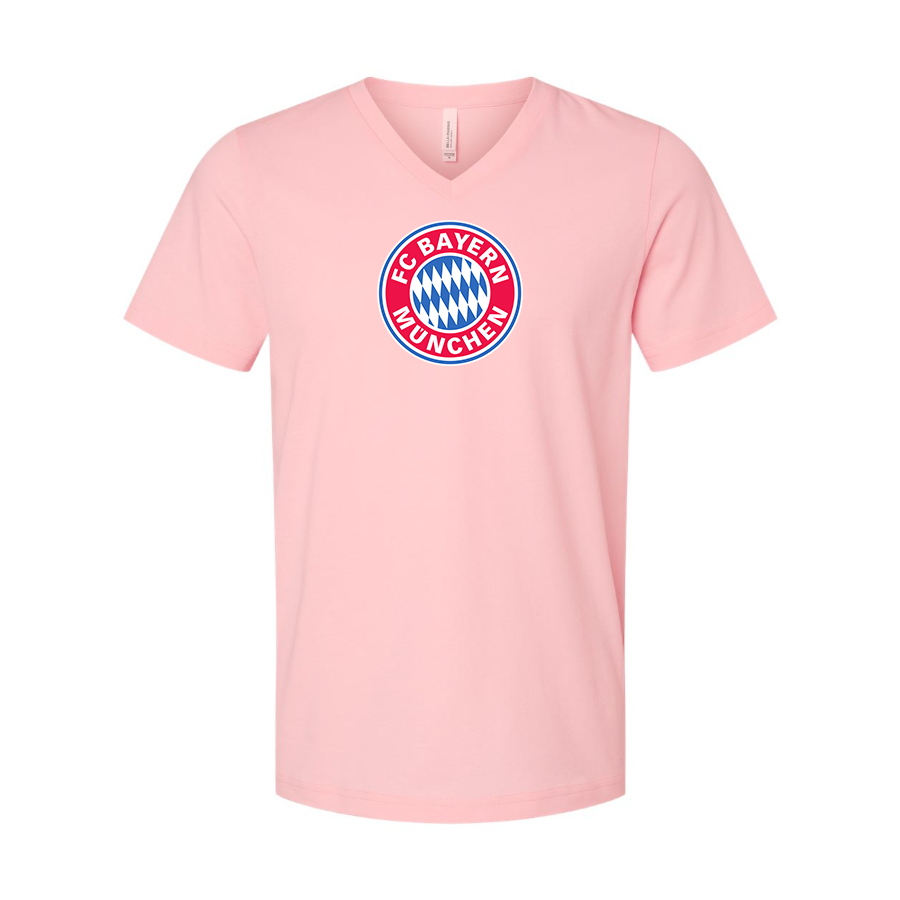 Men’s F.C. Bayern Munich Soccer - BELLA + CANVAS - Jersey V-Neck Tee - 3005