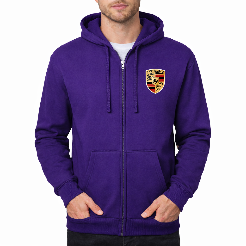 Men’s Porsche Car Zipper Hoodie