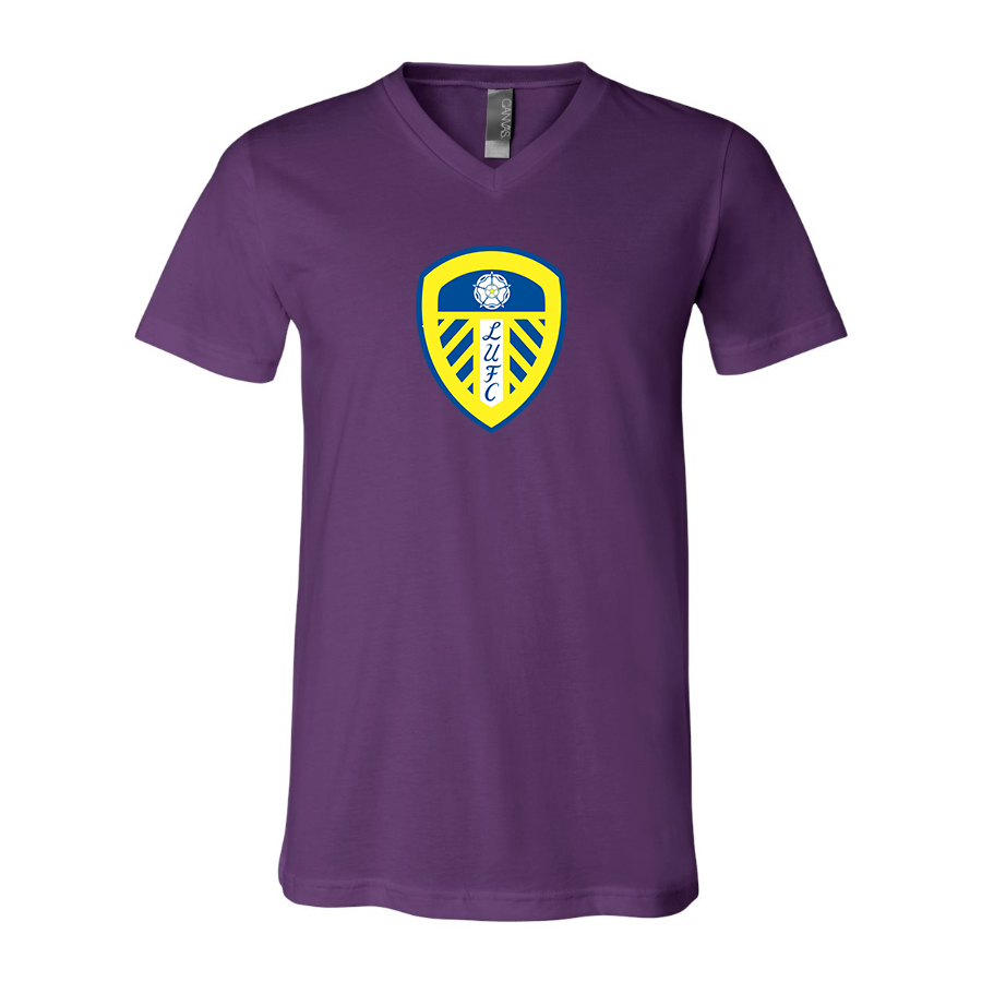 Men’s Leeds United Football Club - BELLA + CANVAS - Jersey V-Neck Tee - 3005