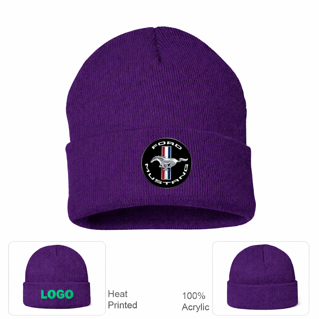 Ford Mustang Motorsport Car Beanie Hat