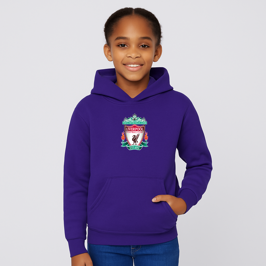 Youth Kids Liverpool Football Club Est.1892 Pullover Hoodie