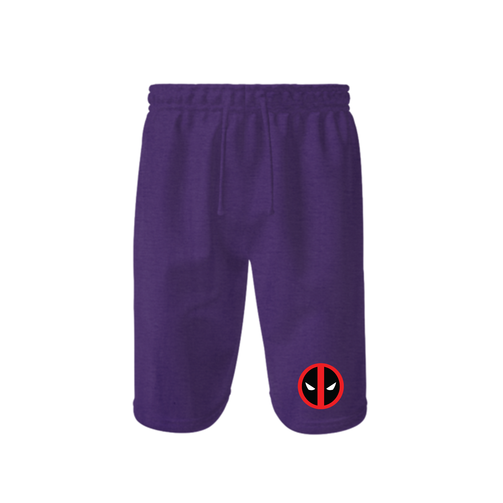 Men's Deadpool Marvel Superhero Athletic Fleece Shorts
