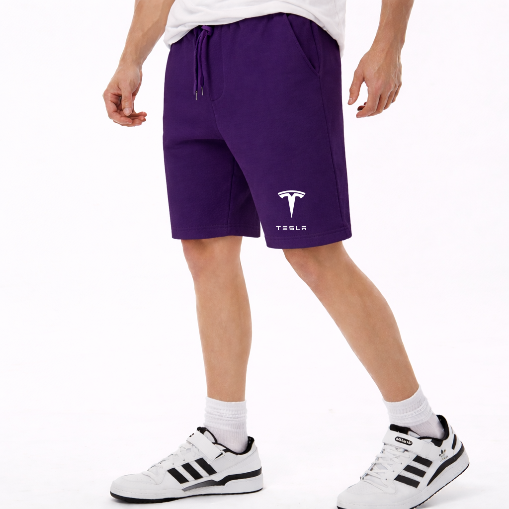 Men’s Tesla Motorsports Car Athletic Fleece Shorts