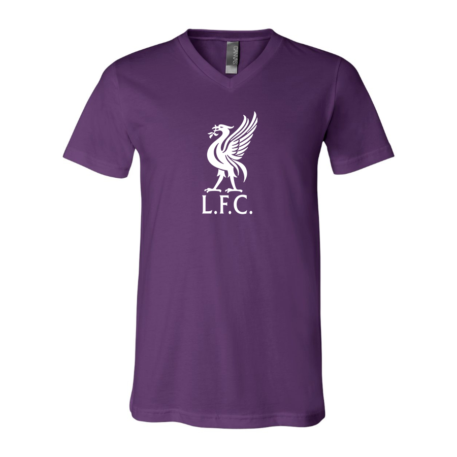 Men’s  Liverpool L.F.C Soccer  - BELLA + CANVAS - Jersey V-Neck Tee - 3005