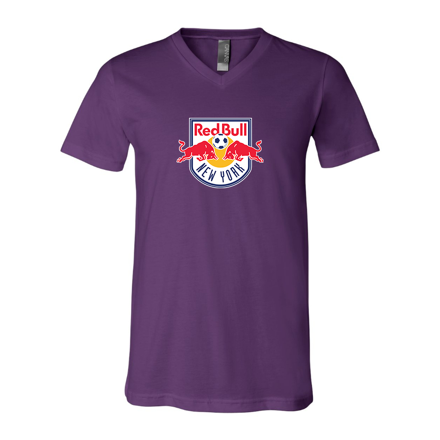 Men’s New York Red Bulls FC - BELLA + CANVAS - Jersey V-Neck Tee - 3005