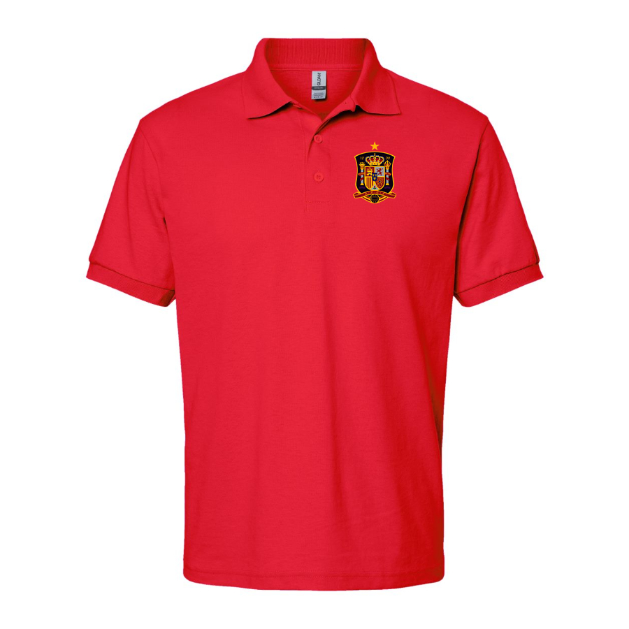 Men's Spain National Soccer Team Dry Blend Polo