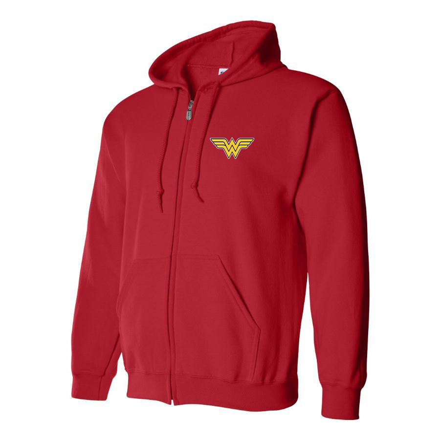Men's Wonder Woman Superhero Zipper Hoodie