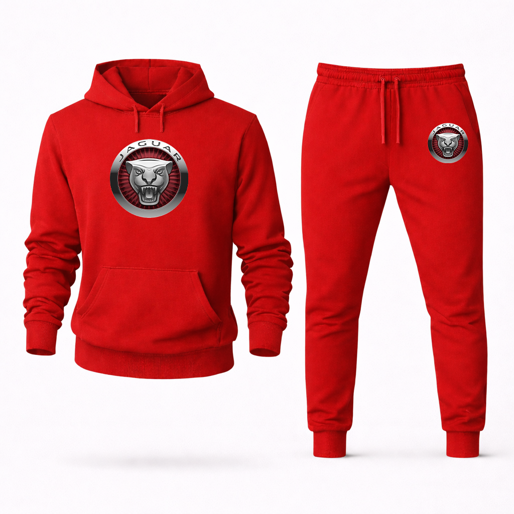Men's Jaguar Motorsport Car Hoodie Joggers Set