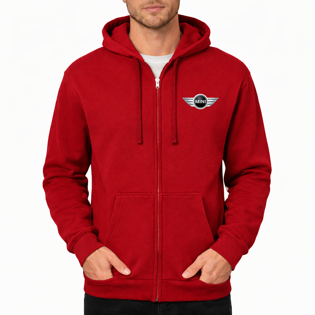 Men’s Mini Cooper Car Zipper Hoodie