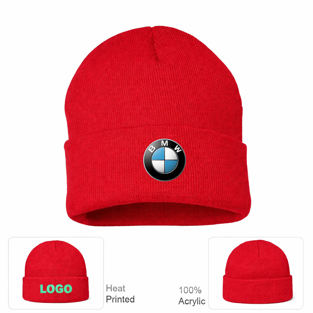 BMW Motorsports Car Cuffed Beanie Hat