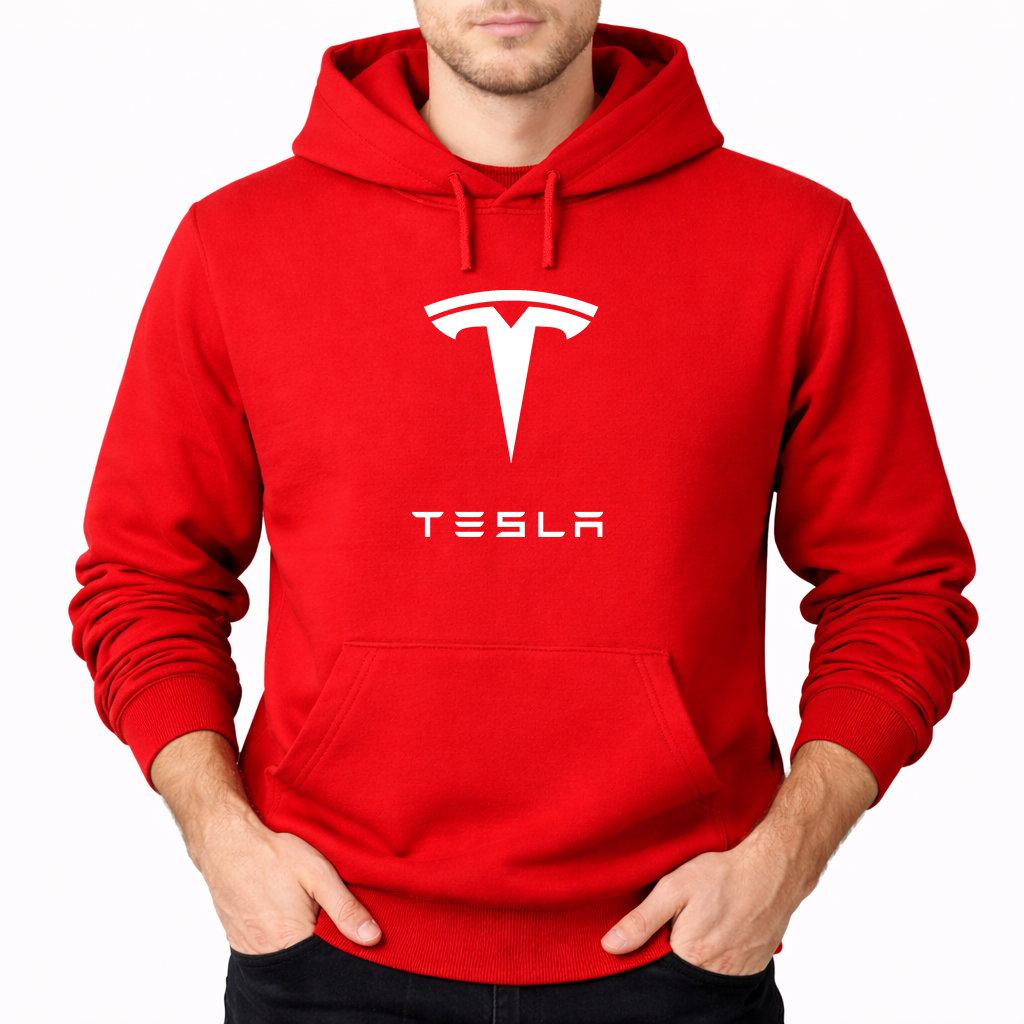 Men’s Tesla Motorsports Car Pullover Hoodie