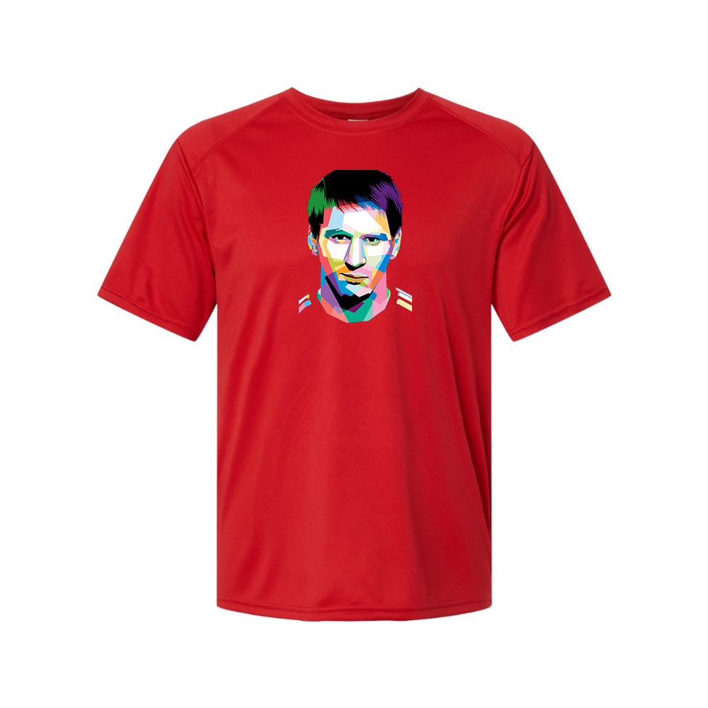 Men's Lionel Messi Face Art Soccer Polyester T-Shirt