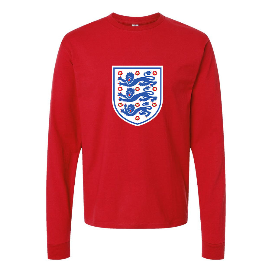 Youth Kids England National Football Team Long Sleeve T-Shirt