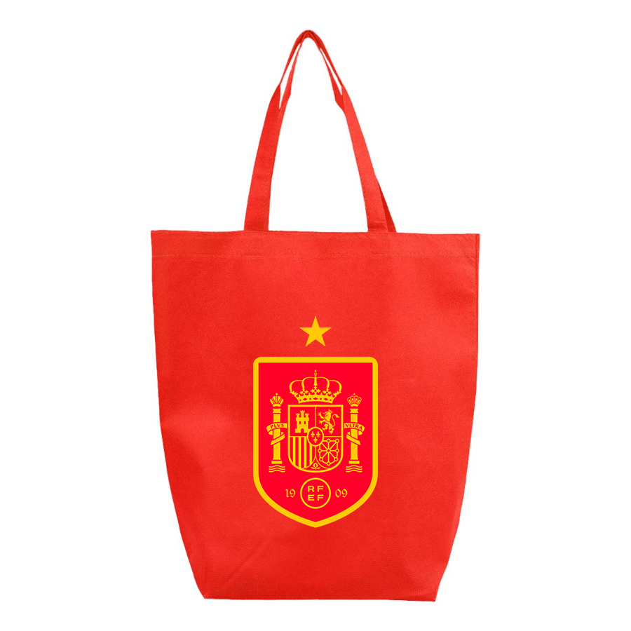 Spain Red Logo National Soccer Team -  Q-Tees - Non-Woven Gusset Bottom Tote - Q1251