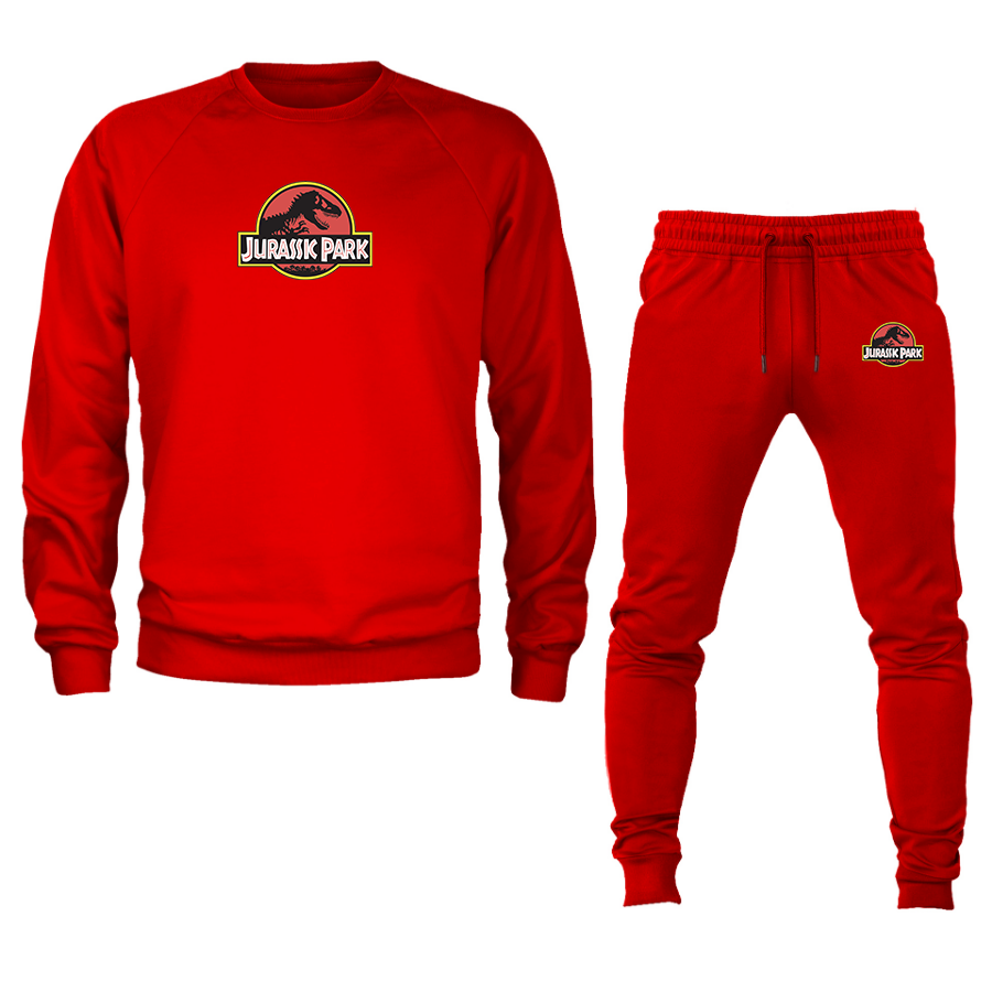 Men's Jurassic Park Movie Crewneck Sweatshirt Joggers Suit