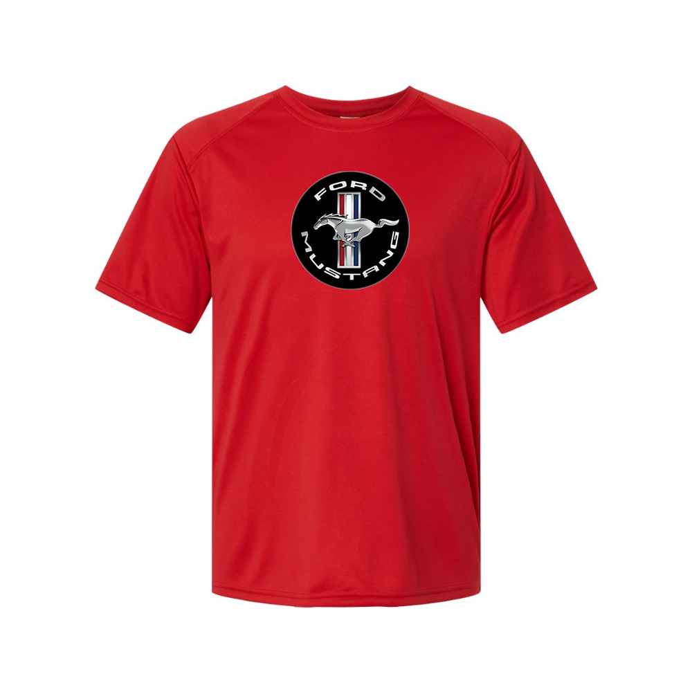 Youth Kids Ford Mustang Motorsport Car Polyester T-Shirt