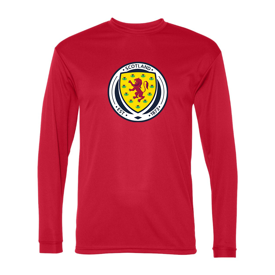 Men’s  Scotland National Soccer Team  - C2 Sport - Performance Long Sleeve T-Shirt - 5104