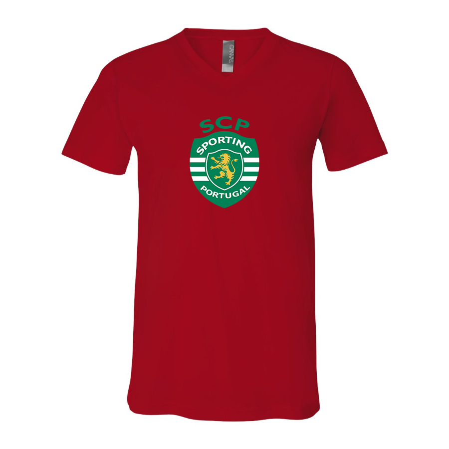Men’s Sporting CP FC  - BELLA + CANVAS - Jersey V-Neck Tee - 3005