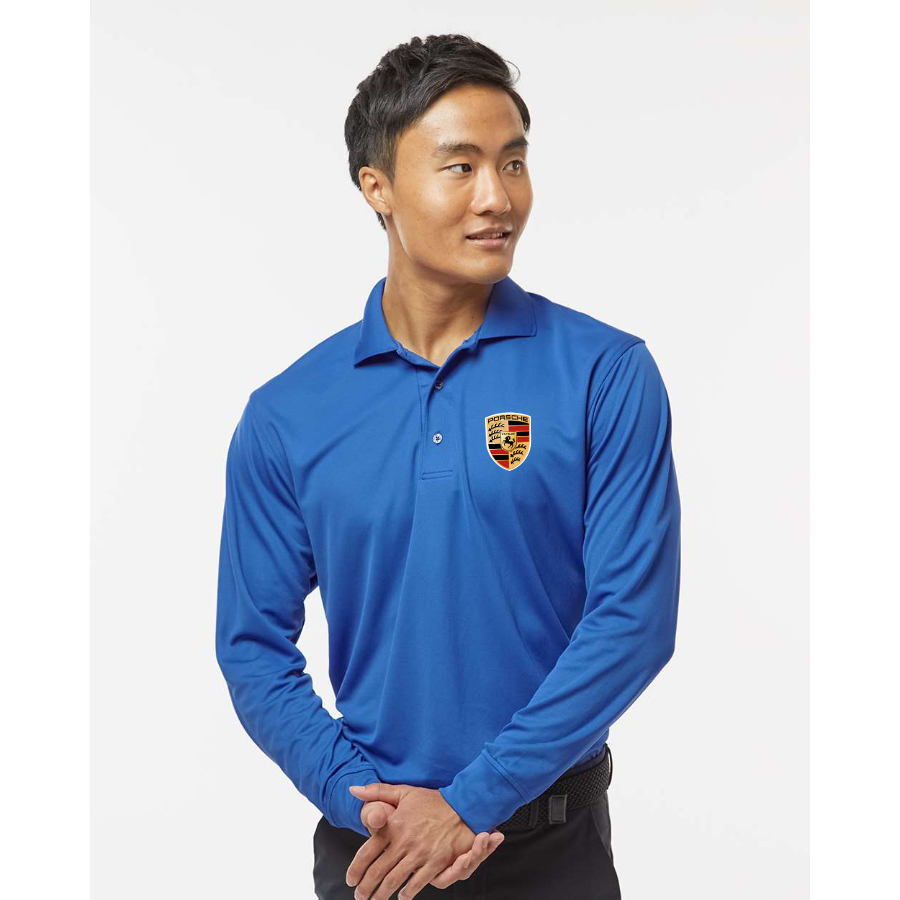 Men's Porsche Car- Paragon - Prescott Long Sleeve Polo - 110