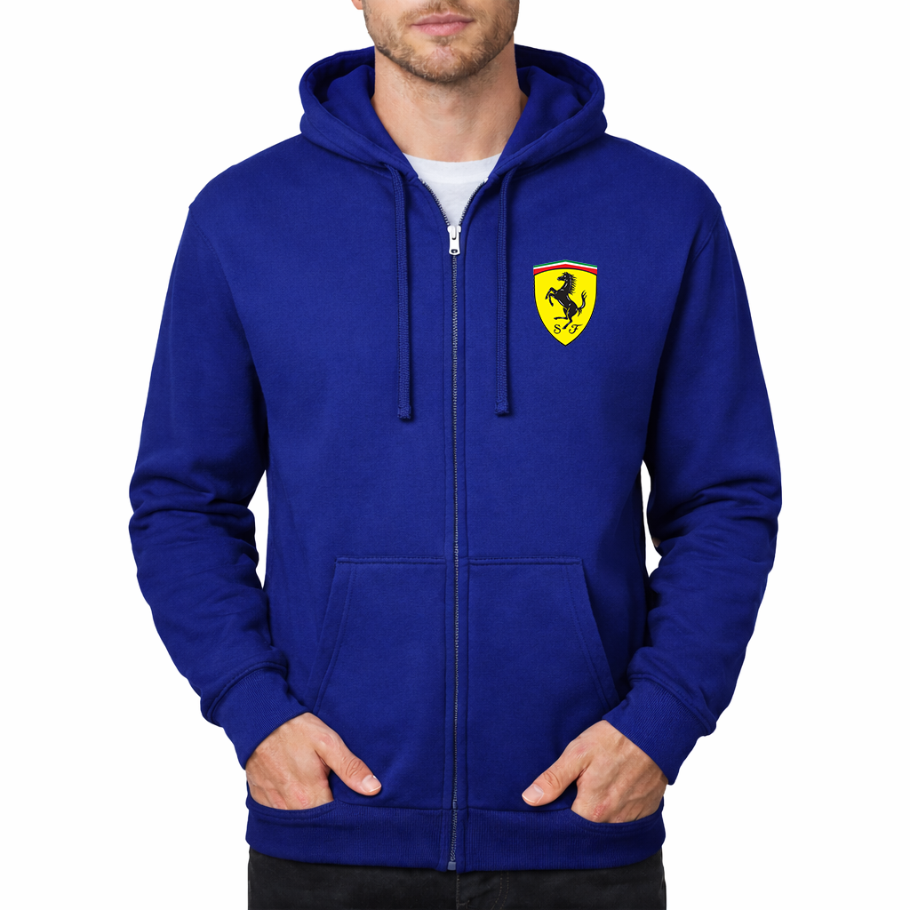 Men’s Ferrari Motorsport Car Zipper Hoodie