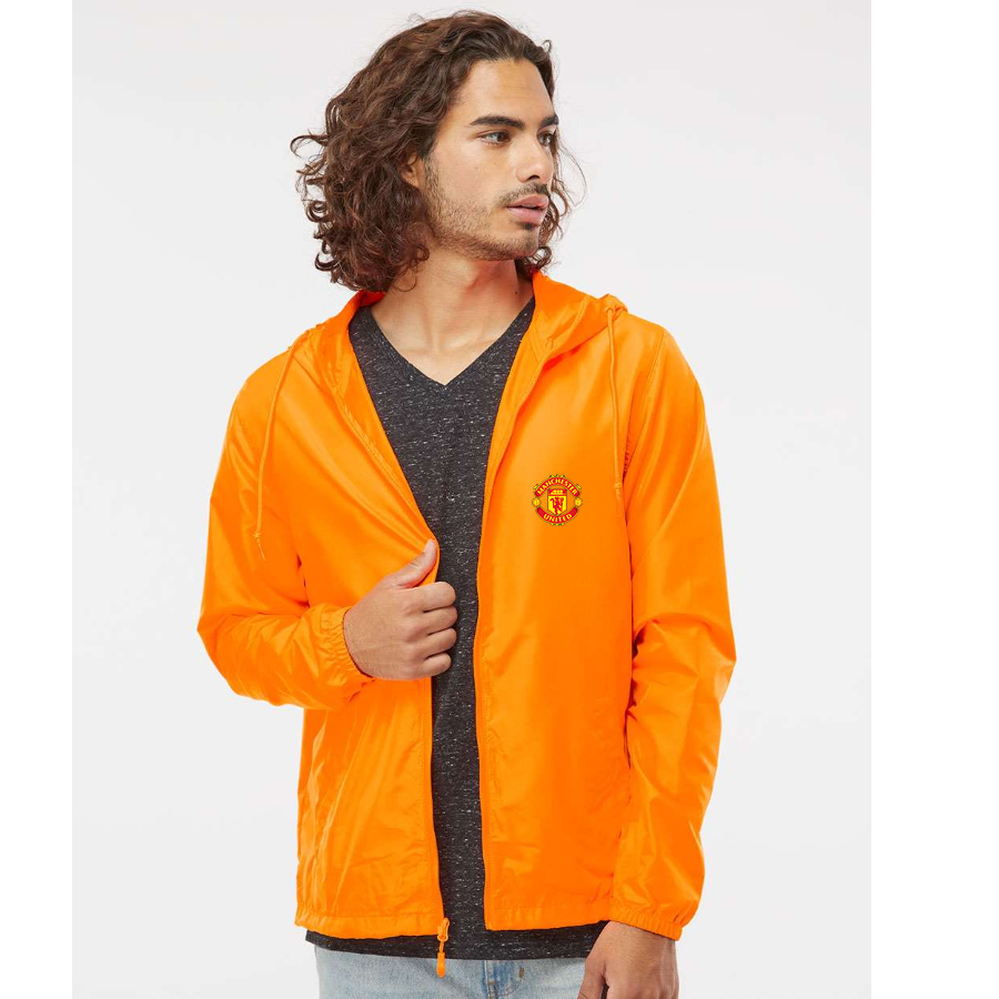 Men’s Manchester United Soccer - Independent Trading Co. - Lightweight Windbreaker Full-Zip Jacket - EXP54LWZ