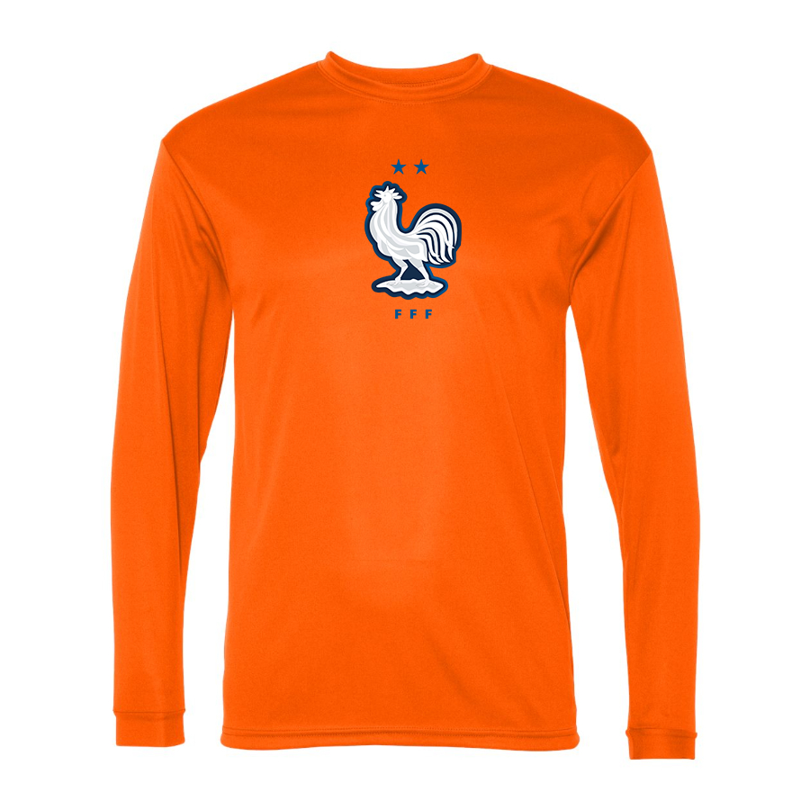 Men’s France National Soccer Team - C2 Sport - Performance Long Sleeve T-Shirt - 5104