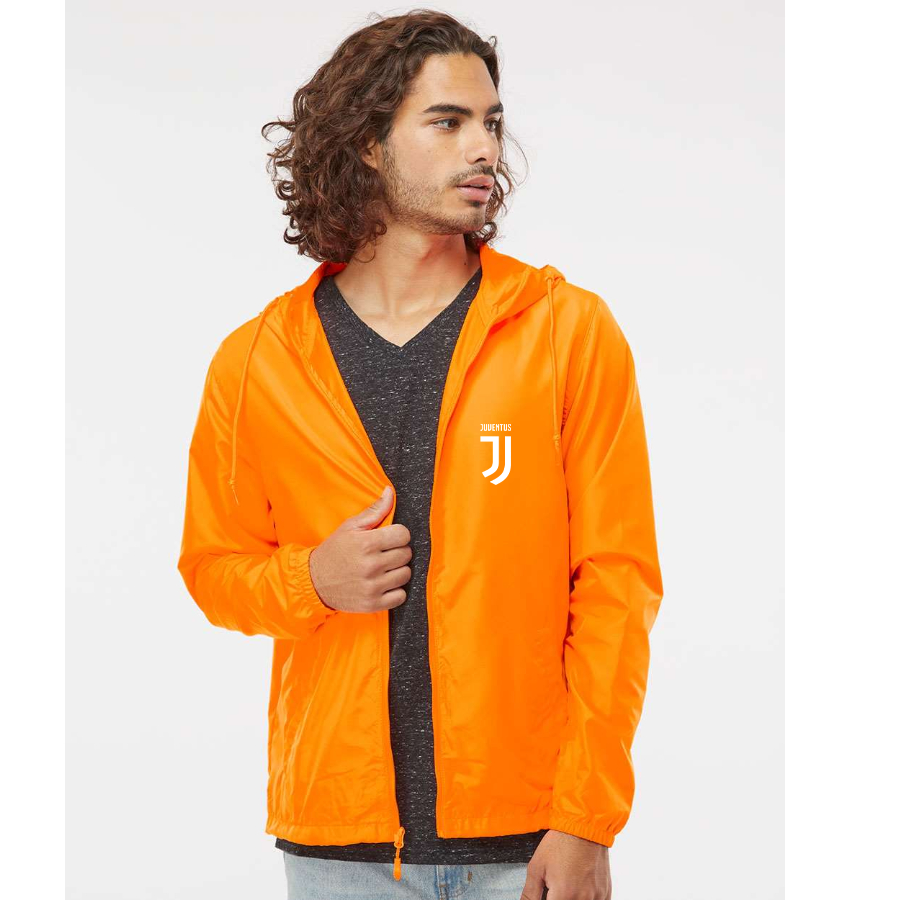 Men’s Juventus Soccer   - Independent Trading Co. - Lightweight Windbreaker Full-Zip Jacket - EXP54LWZ
