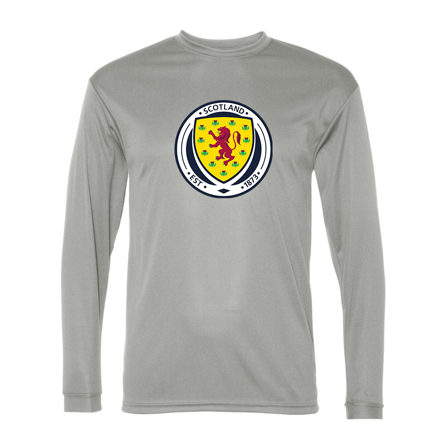 Men’s  Scotland National Soccer Team  - C2 Sport - Performance Long Sleeve T-Shirt - 5104