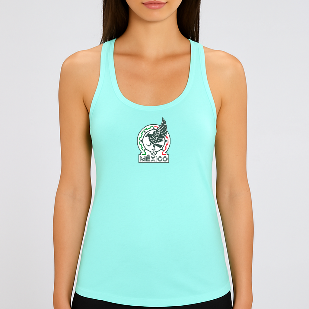 Women's Mexico Soccer Racerback Tank Top
