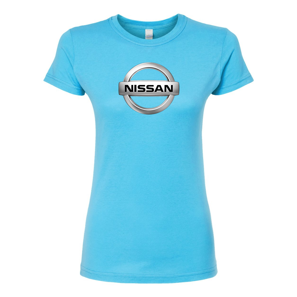 Women’s Nissan Motorsport Car Round Neck T-Shirt