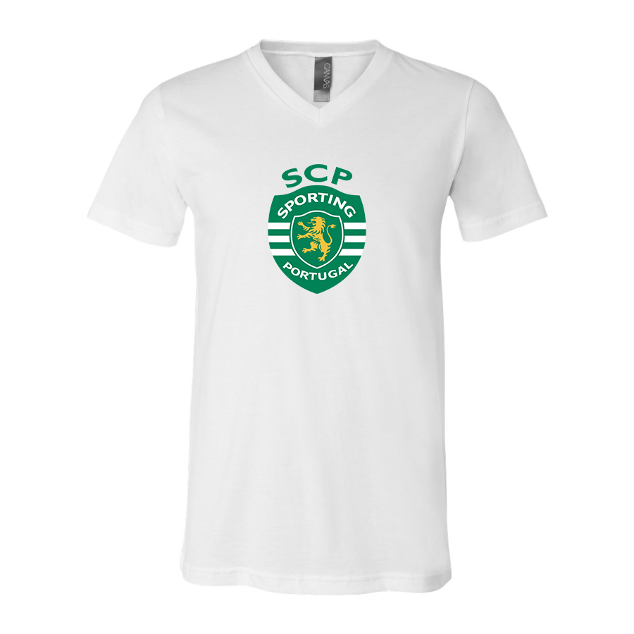 Men’s Sporting CP FC  - BELLA + CANVAS - Jersey V-Neck Tee - 3005