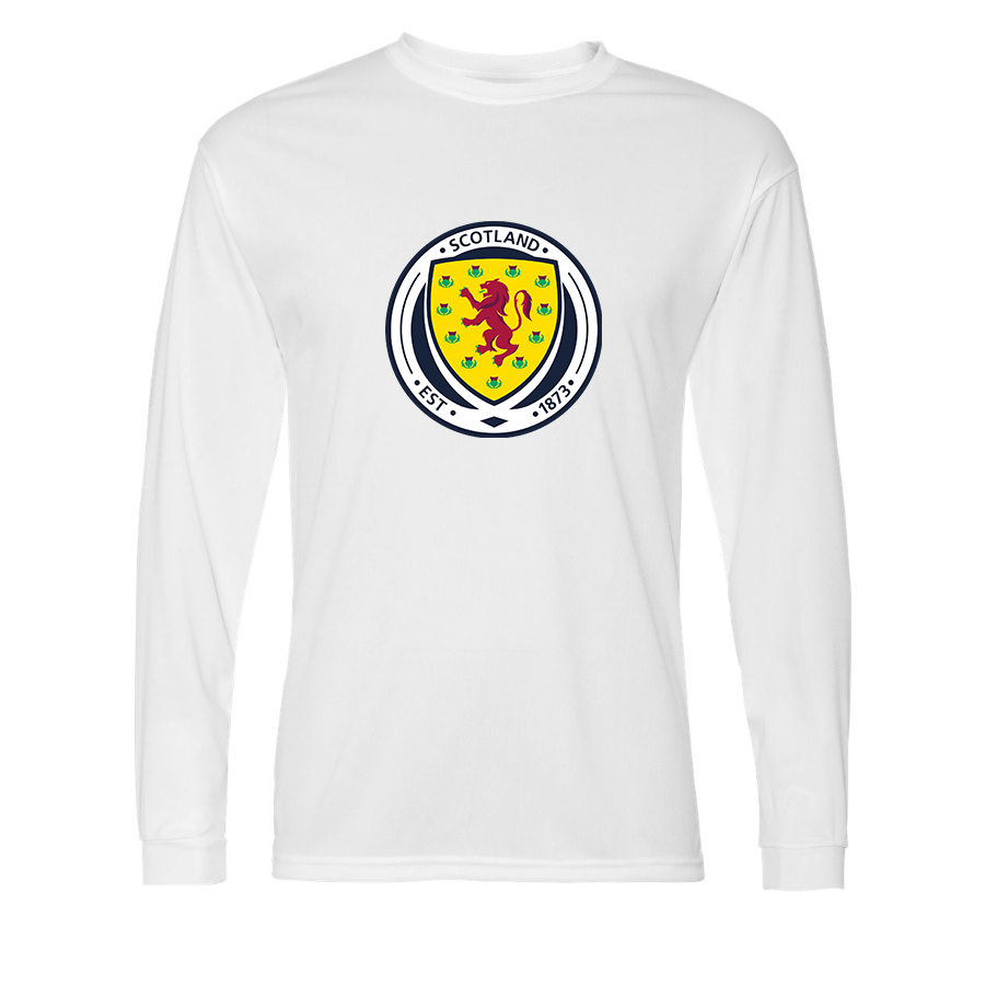Men’s  Scotland National Soccer Team  - C2 Sport - Performance Long Sleeve T-Shirt - 5104