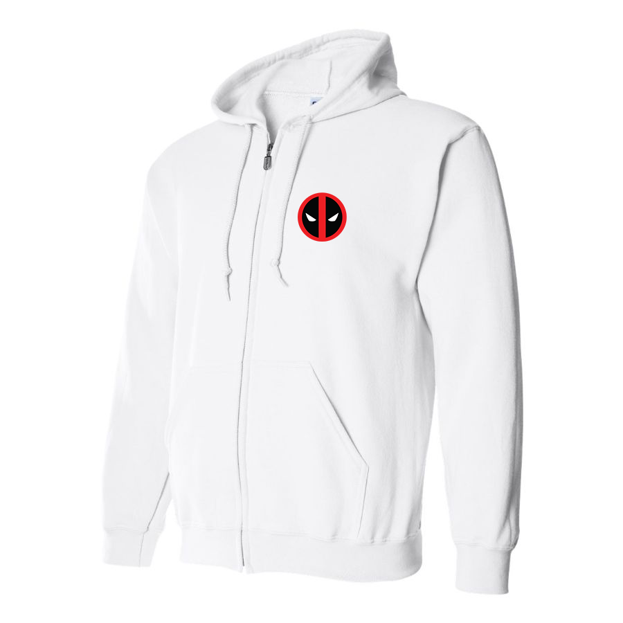 Men's Deadpool Marvel Superhero Zipper Hoodie